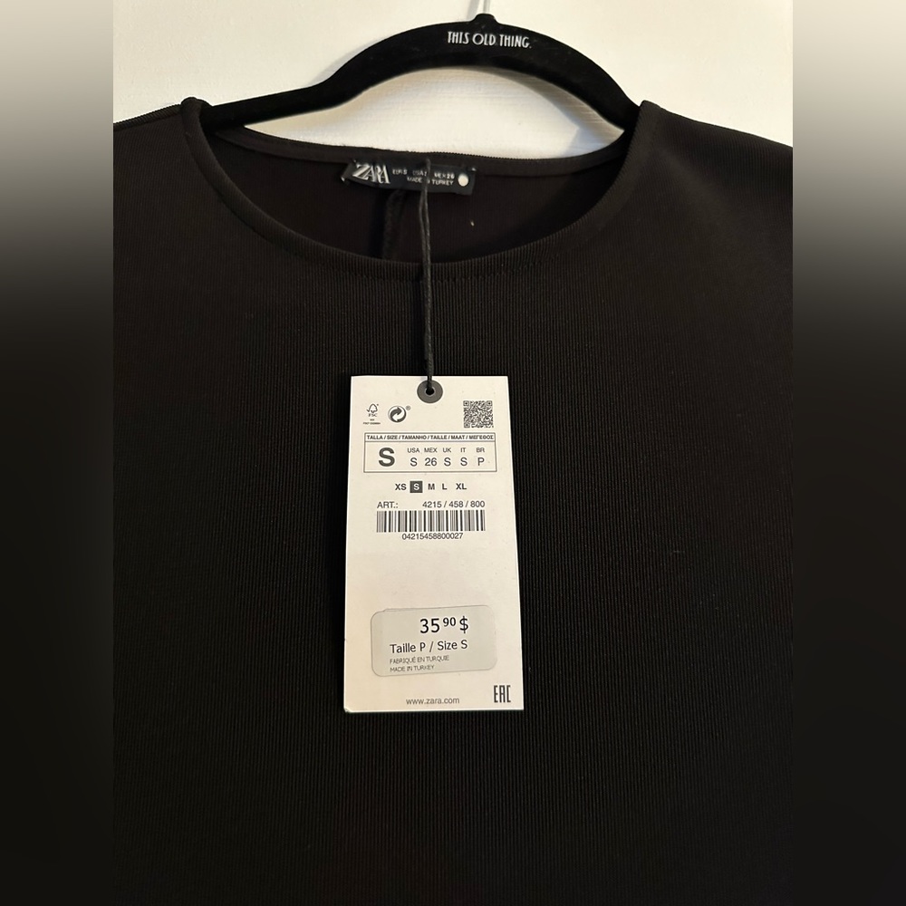 ZARA BLACK DRESS - Picture 3 of 3
